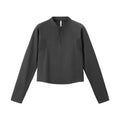Light men's sweatshirt with half zipper