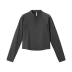 Light men's sweatshirt with half zipper