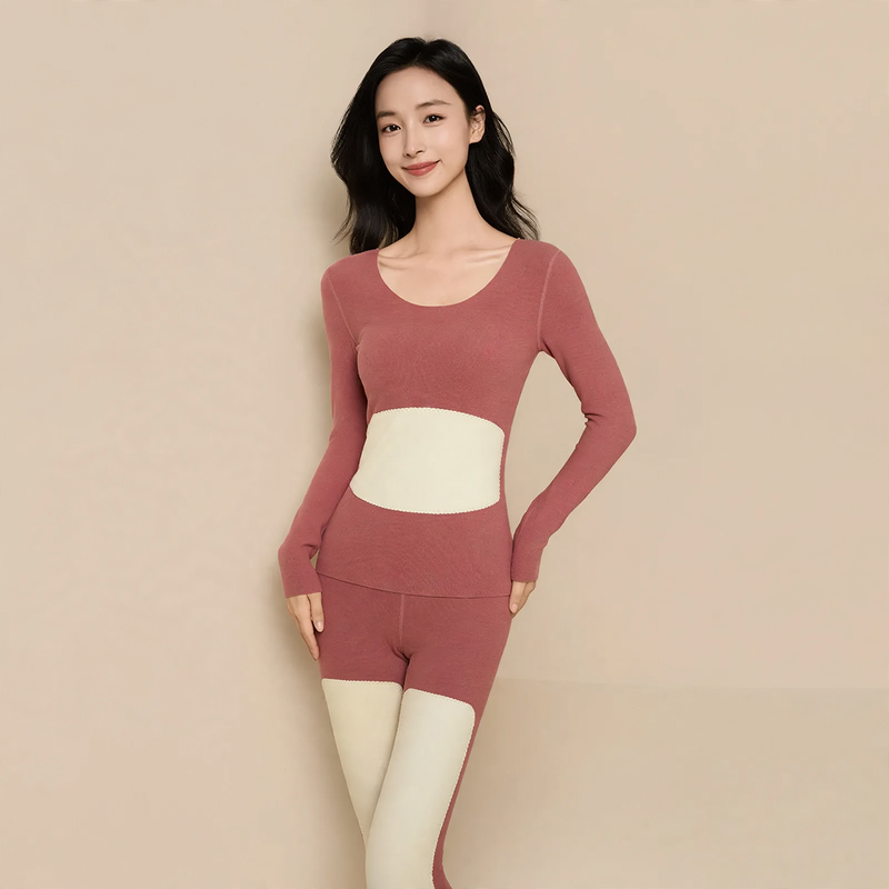 Self-heating thermal underwear set