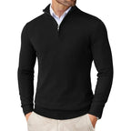 Men's sweatshirt with stand-up collar and zipper