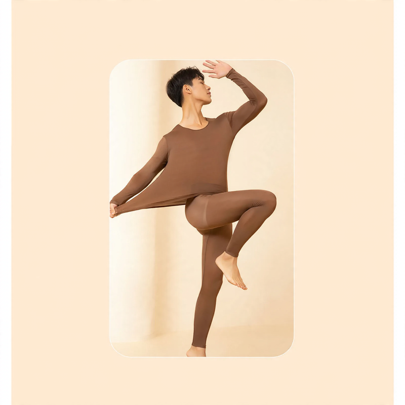 Seamless thermal underwear set for men