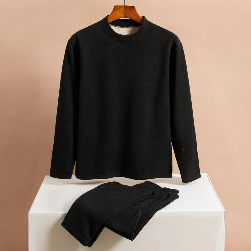 Padded thermal underwear set for men, big sizes