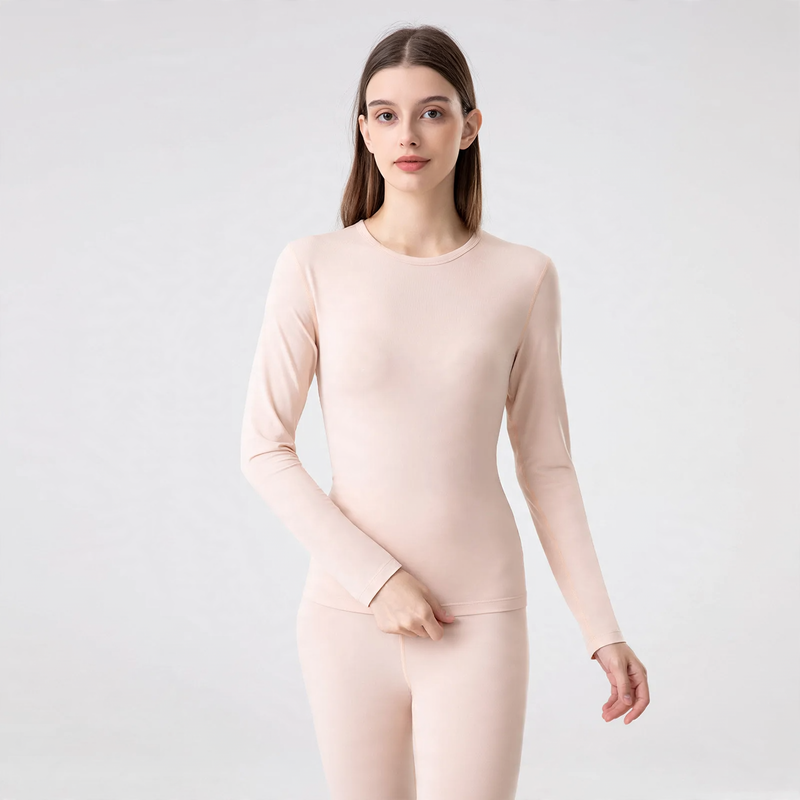 Women's Thermal Underwear Set, Modal, Crew Neck, Skin-Friendly
