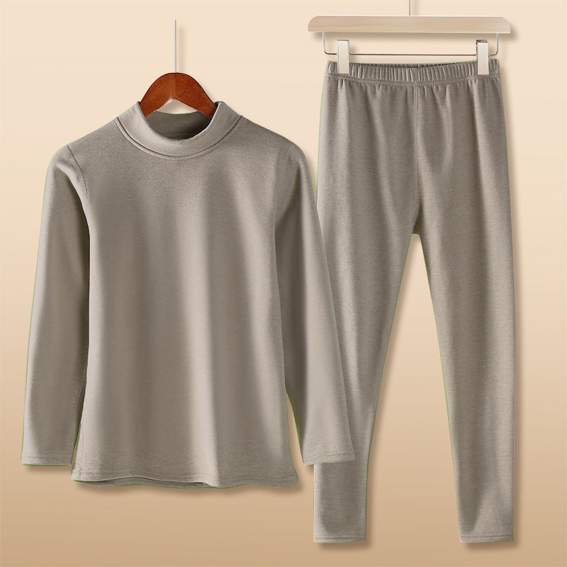 Wool-Silk-Thermo-Set with Stand-Up Collar