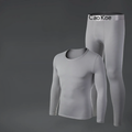 Padded men's thermal underwear set