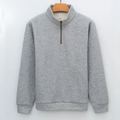 Padded sweatshirt with zipper, cotton