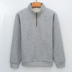 Padded sweatshirt with zipper, cotton