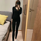Ladies' thermal underwear set, ultra-thin, warming