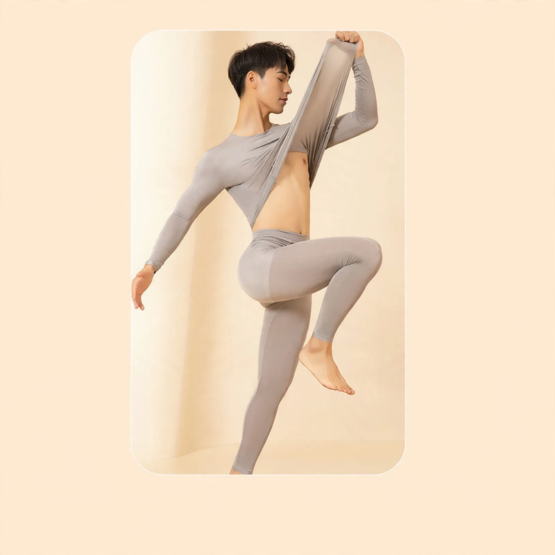Seamless thermal underwear set for men