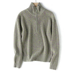 High-quality wool sweater with zipper