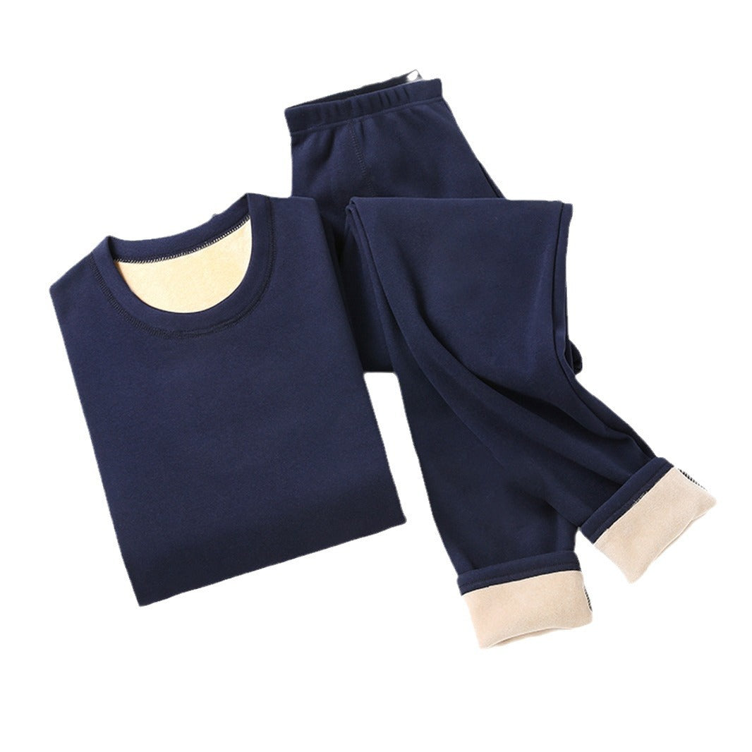 Padded thermal underwear set for men, big sizes