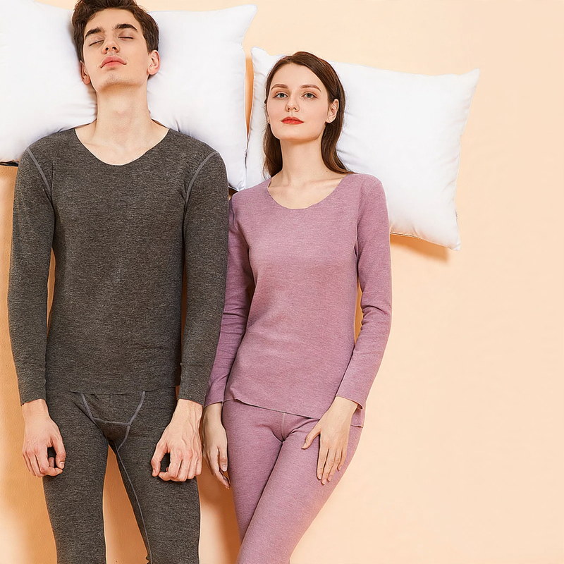 Padded thermal underwear set for women and men
