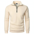 Men's sweatshirt with stand-up collar and zipper