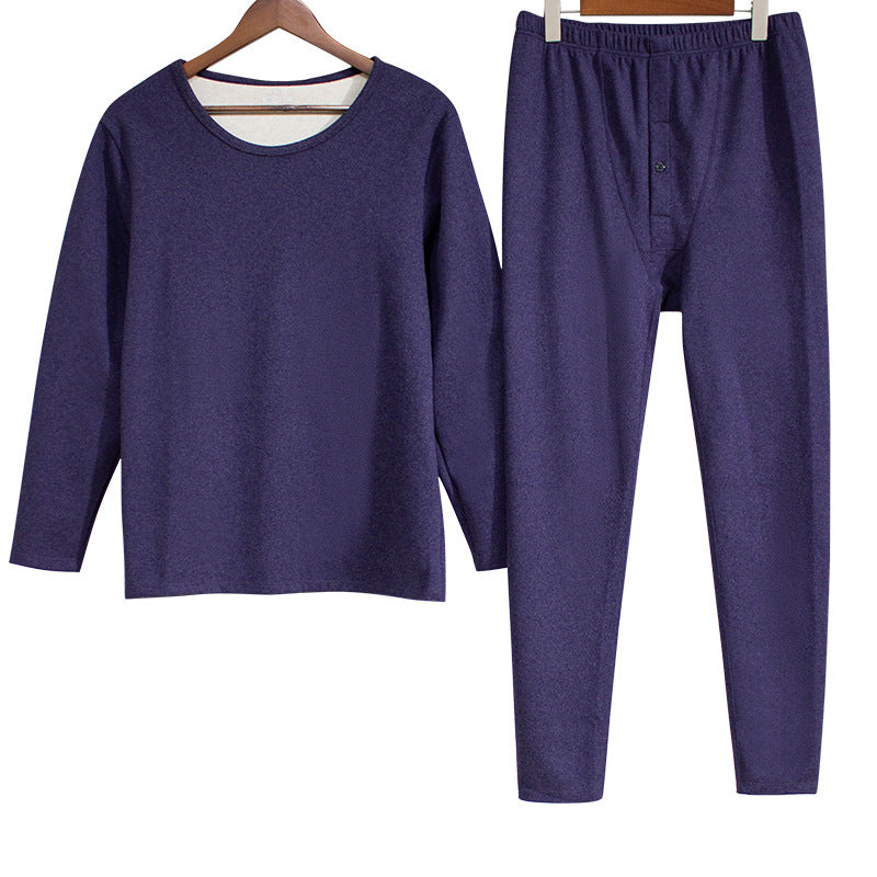 Thermal underwear set with wool and silk
