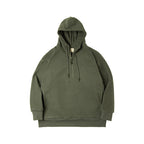 Retro sweatshirt with zipper and fleece lining