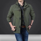 Men's lightweight technical field jacket with multifunctional pockets and adjustable hem Fashion Glam