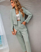 Fashion Glam | Classic Two-Piece Blazer Set for Women