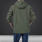 Men's lightweight technical field jacket with multifunctional pockets and adjustable hem Fashion Glam
