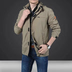Men's lightweight technical field jacket with multifunctional pockets and adjustable hem Fashion Glam