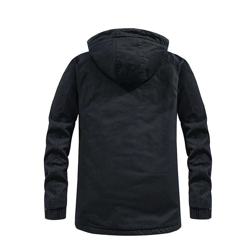 Men's padded parka with hood and soft teddy lining Fashion Glam