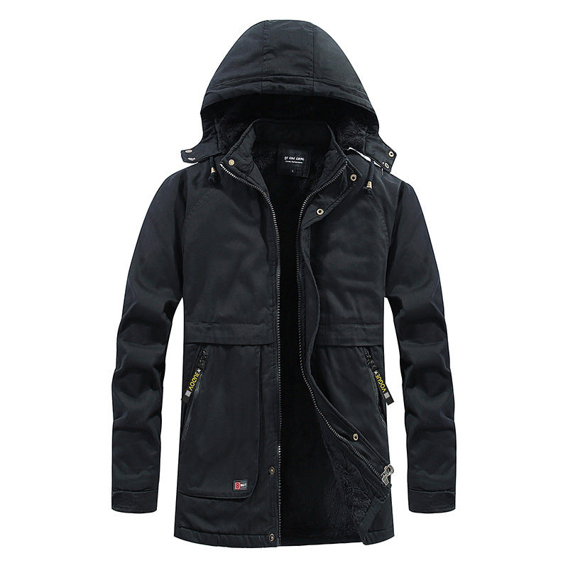 Men's padded parka with hood and soft teddy lining Fashion Glam