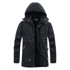 Men's padded parka with hood and soft teddy lining Fashion Glam