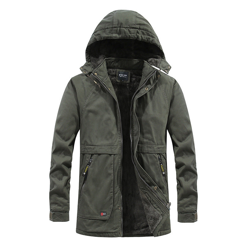 Men's padded parka with hood and soft teddy lining Fashion Glam