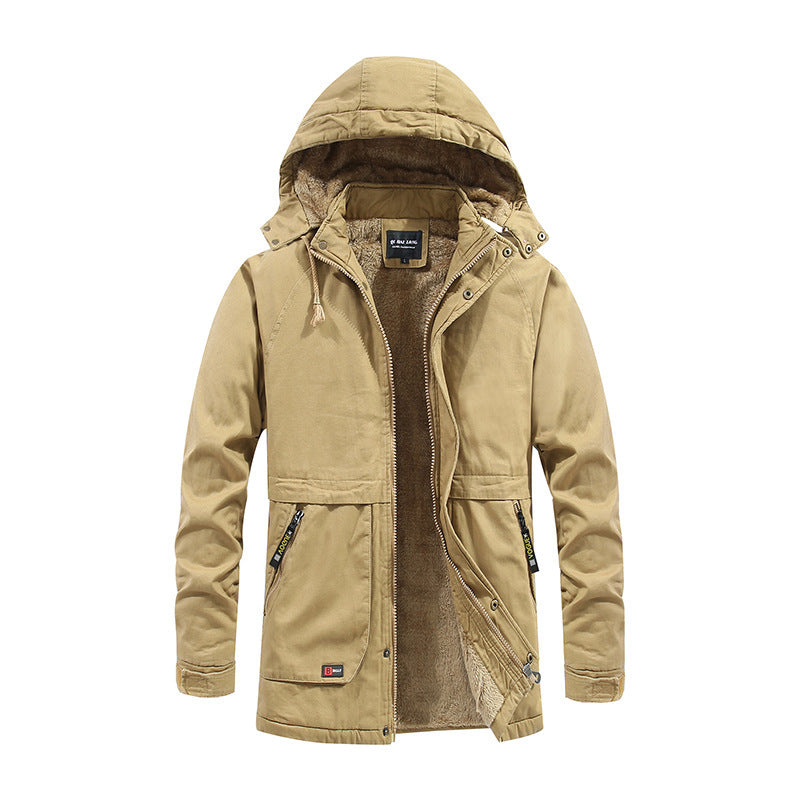 Men's padded parka with hood and soft teddy lining Fashion Glam