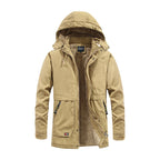 Men's padded parka with hood and soft teddy lining Fashion Glam