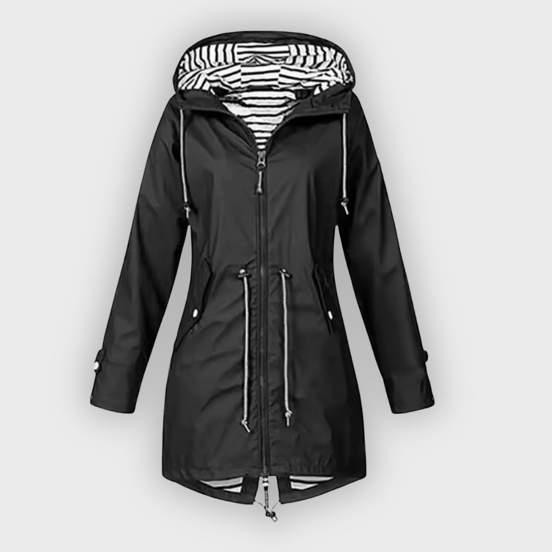 Fashion Glam | Waterproof coat with hood