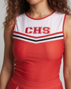 Women Cheerleader Costume with sporty accents Fashion Glam