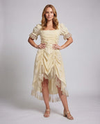 Women’s dress with ruffles and lace trim Fashion Glam