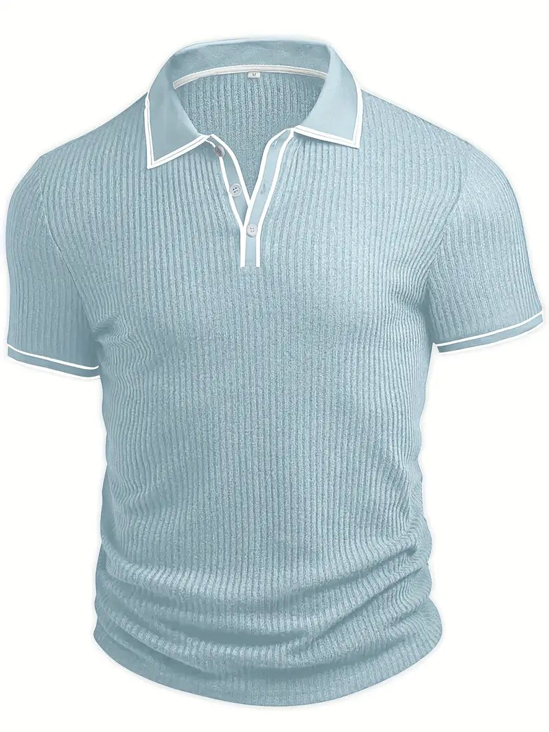 JASON – MODERN RIBBED POLO SHIRT