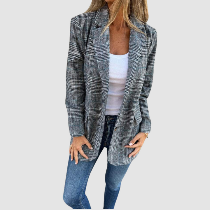 Isabel™ Elegant Plaid Winter Blazer