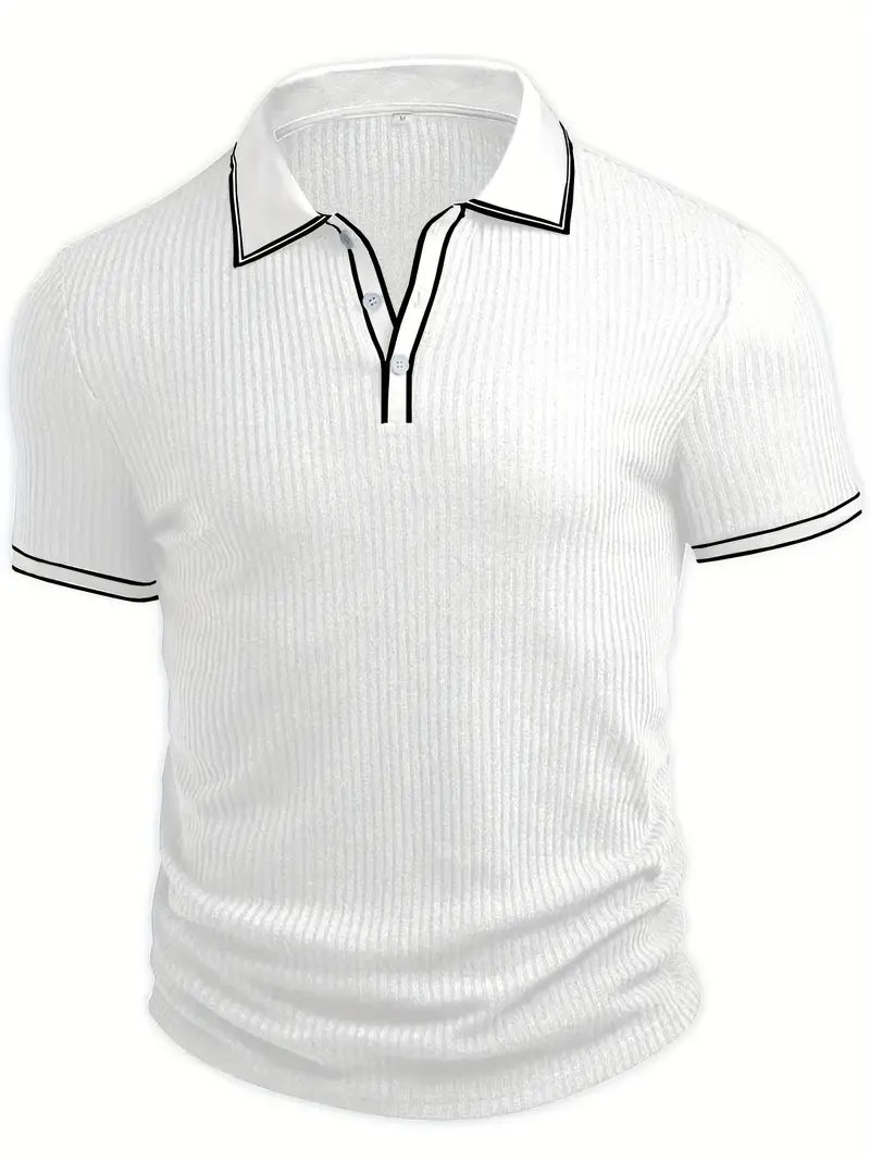 JASON – MODERN RIBBED POLO SHIRT