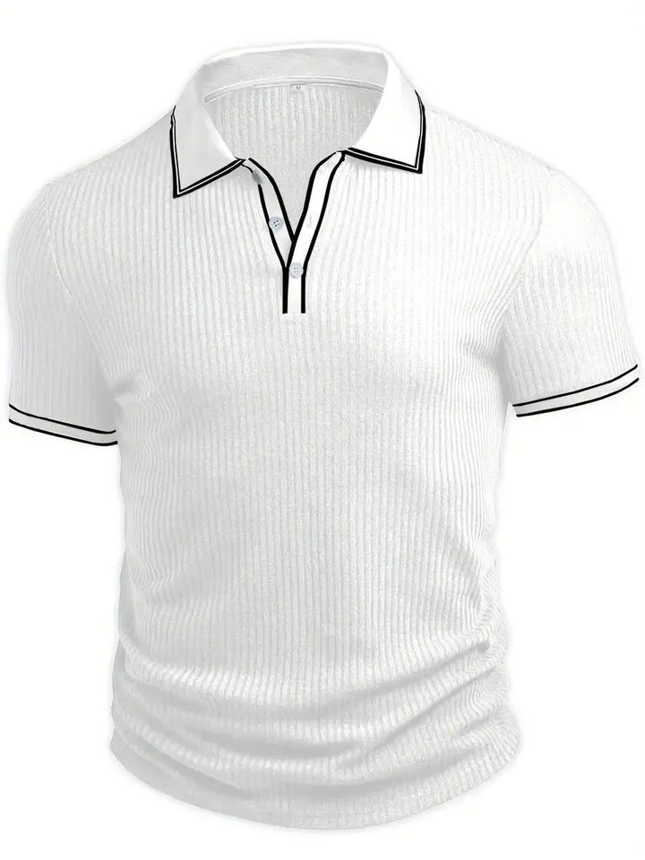 JASON – MODERN RIBBED POLO SHIRT