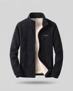 Men's Fleece Jacket with Stand-up Collar Fashion Glam