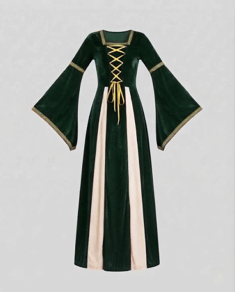 Women Medieval Wizard Dress Fashion Glam