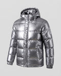 Men's Glossy Quilted Jacket Fashion Glam