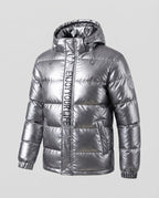 Men's Glossy Quilted Jacket Fashion Glam
