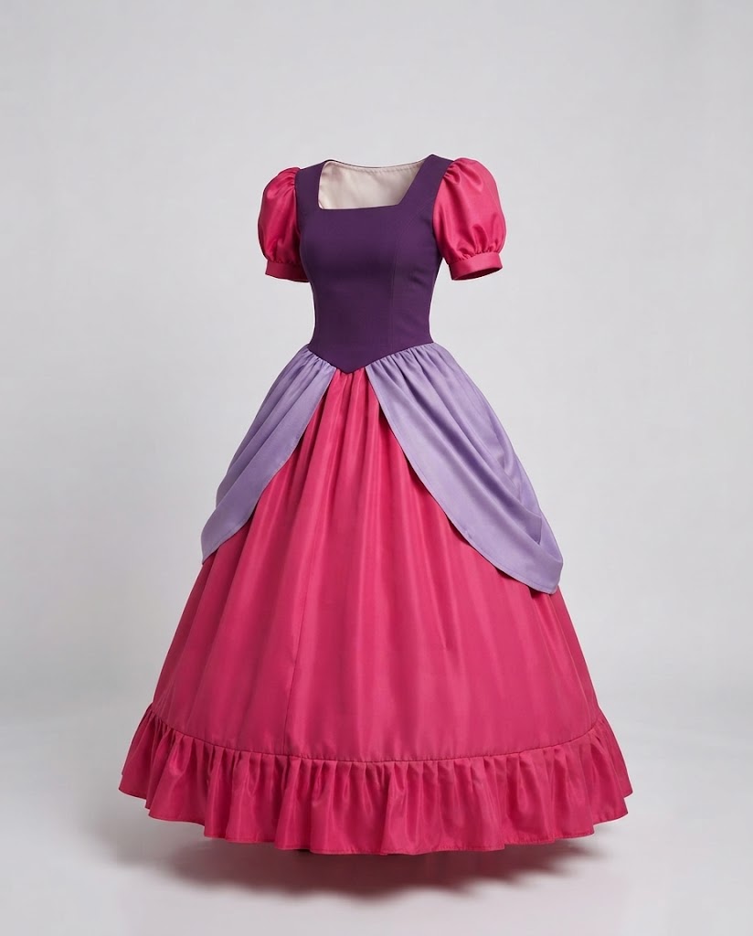 Ladies Enchanting Princess Dress with Ruffles Fashion Glam