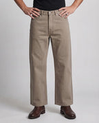 Men's Loose Cotton Twill Pants with Wide Leg and Straight Cut Fashion Glam