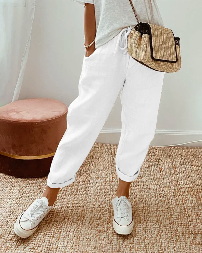 Ely - Anti Sweat Luxe Linen Pants