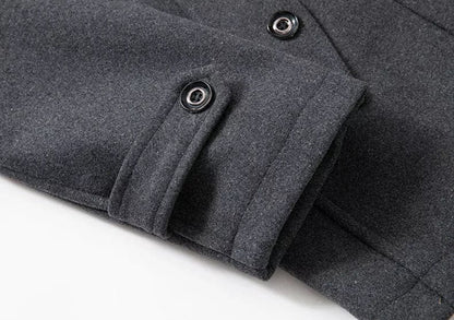 MAYFAIR TAILORS - ZIPPED PEACOAT