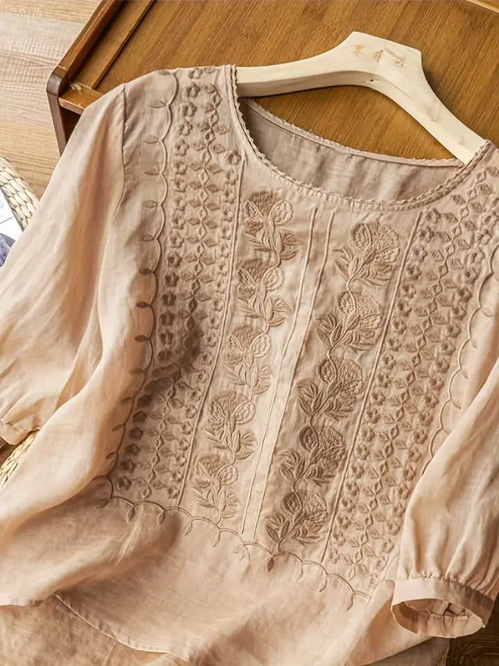 ELENA – BOHO EMBROIDERED BLOUSE EFFORTLESS CHARM WITH EVERY WEAR