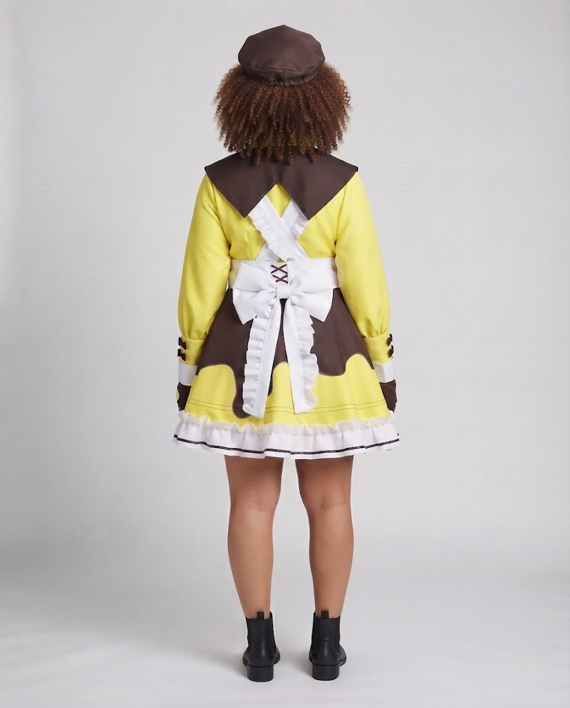 Ladies costume dress with animal motifs and various accessories Fashion Glam