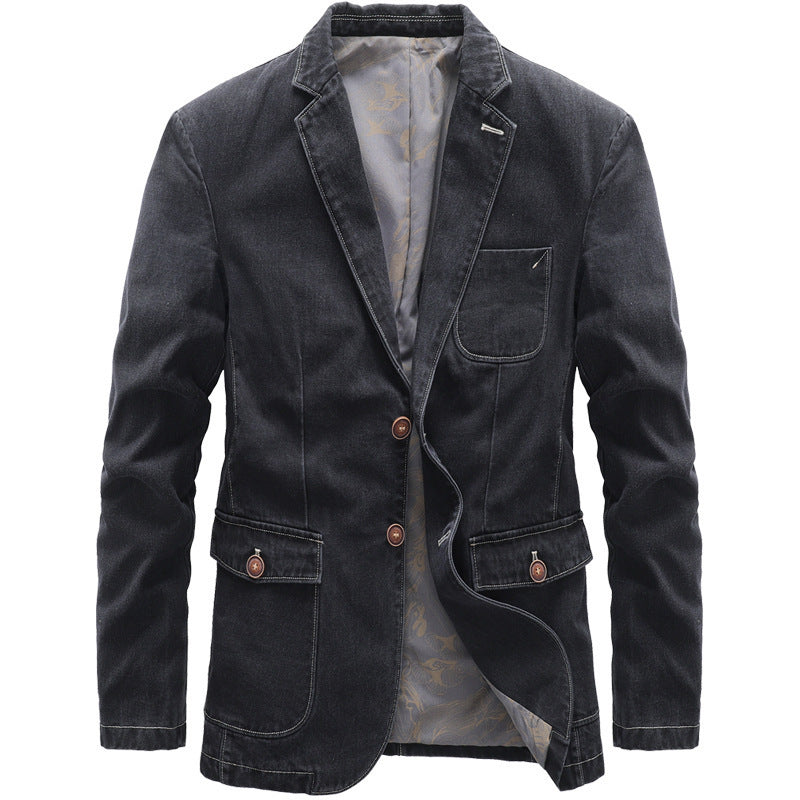 GENTLEMAN & CO. | CASUAL DENIM BLAZER