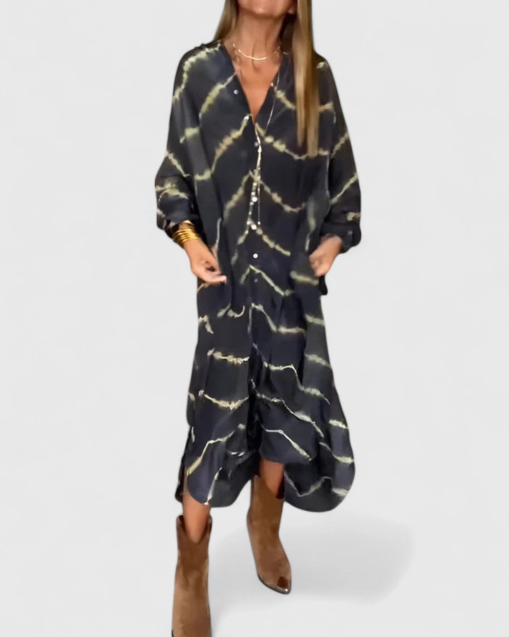 MARIBEL – RELAXED TIE-DYE SHIRT DRESS