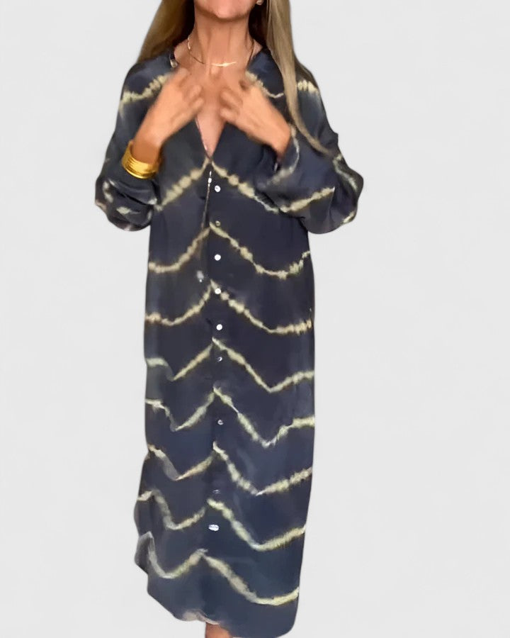 MARIBEL – RELAXED TIE-DYE SHIRT DRESS