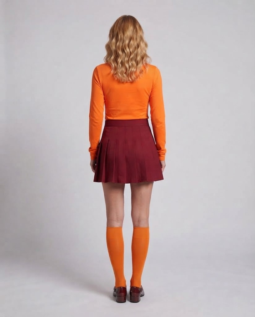 Women Cosplay Costume Set with warming turtleneck and skirts Fashion Glam